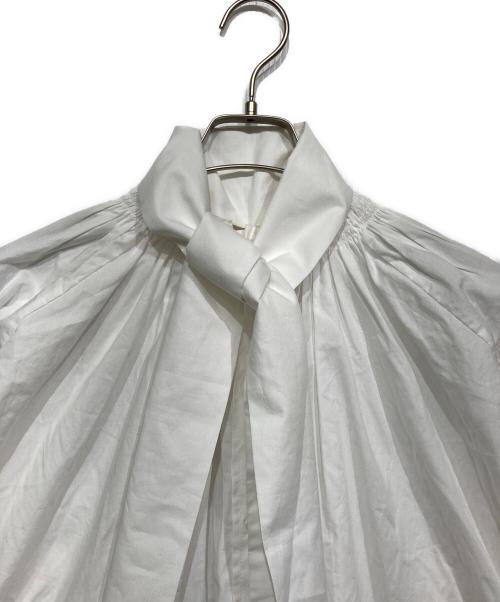 PLAN C（プランシー）PLAN C (プランシー) ボウタイシャツ ホワイト サイズ:36の古着・服飾アイテム