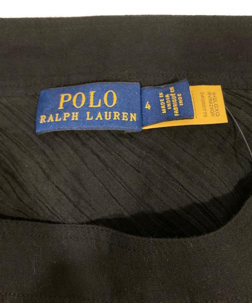 POLO RALPH LAUREN（ポロ・ラルフローレン）POLO RALPH LAUREN (ポロ・ラルフローレン) コットンフリルスカート ブラック サイズ:4の古着・服飾アイテム