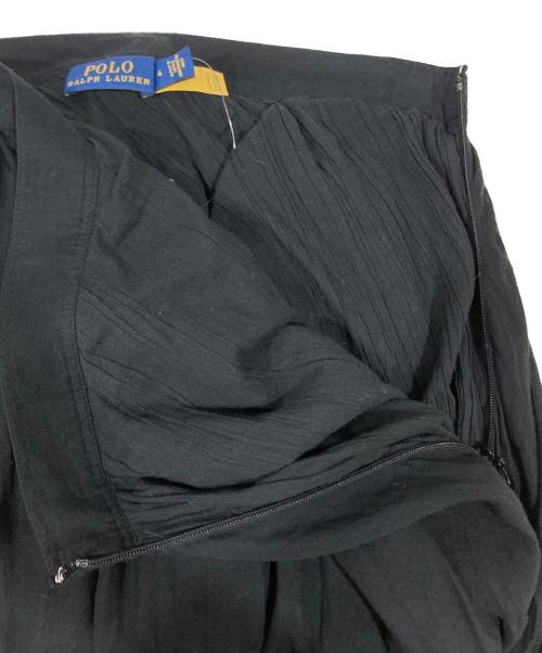 POLO RALPH LAUREN（ポロ・ラルフローレン）POLO RALPH LAUREN (ポロ・ラルフローレン) コットンフリルスカート ブラック サイズ:4の古着・服飾アイテム