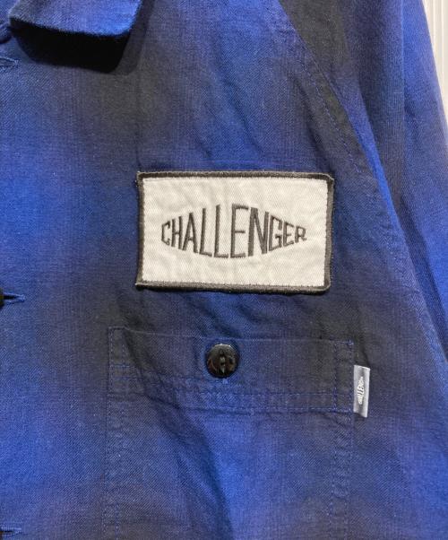 CHALLENGER（チャレンジャー）CHALLENGER (チャレンジャー) L/S CHECK WORK SHIRT（Ⅼ/S チェック ワーク シャツ） ネイビー×ブラック サイズ:Mの古着・服飾アイテム