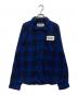 CHALLENGER（チャレンジャー）の古着「L/S CHECK WORK SHIRT（Ⅼ/S チェック ワーク シャツ）」｜ネイビー×ブラック