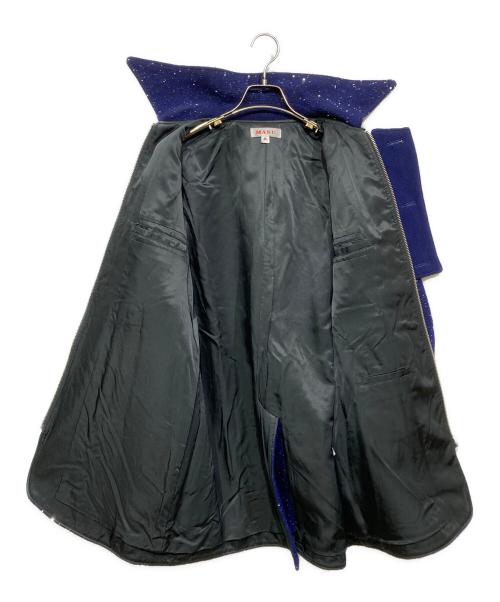 masu（エムエーエスユー）masu (エムエーエスユー) COSMO ZIP-UP COAT（コスモ ジップアップ コート） ネイビー サイズ:46の古着・服飾アイテム