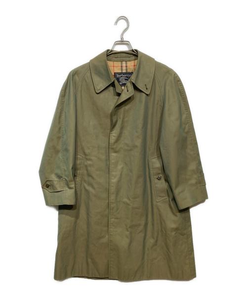 Burberry's（バーバリーズ）Burberry's (バーバリーズ) 裏ノヴァチェック玉蟲 バルマカーンコート カーキ サイズ:Sの古着・服飾アイテム