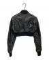 s'yte (サイト) SEMI-VEGETABLE TANNED SHEEP LEATHER CROPPED BOMBER JACKET ブラック サイズ:2：50000円