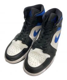 NIKE（ナイキ）の古着「Air Jordan 1 Mid "Royal"（エアー ジョーダン 1 ミッド ロイヤル)」｜ブルー×ホワイト