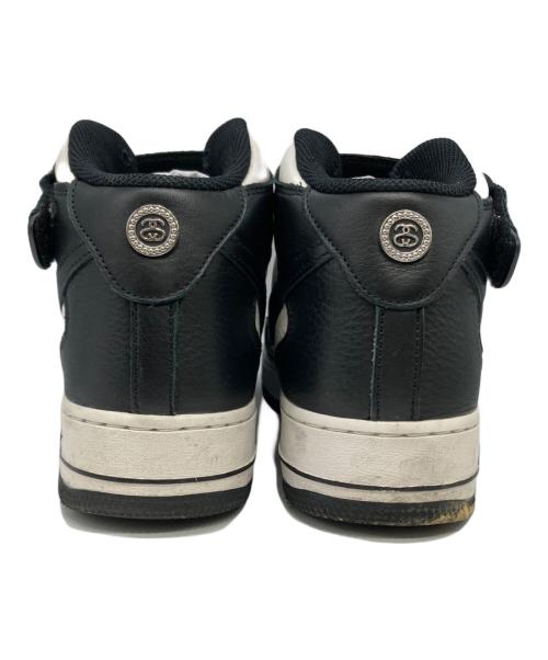 NIKE（ナイキ）NIKE (ナイキ) stussy (ステューシー) Air Force 1 Mid(エアー フォース 1 ミッド) ブラック×ホワイト サイズ:27.5の古着・服飾アイテム