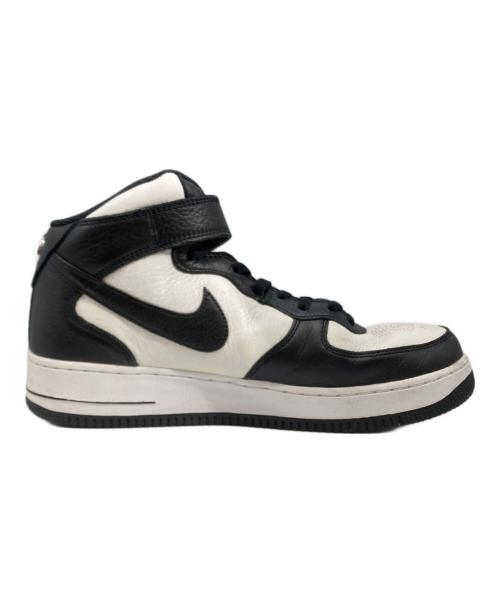 NIKE（ナイキ）NIKE (ナイキ) stussy (ステューシー) Air Force 1 Mid(エアー フォース 1 ミッド) ブラック×ホワイト サイズ:27.5の古着・服飾アイテム
