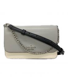 Kate Spade（ケイトスペード）の古着「マディソン カラーブロック スモール フラップ クロスボディ」｜グレー