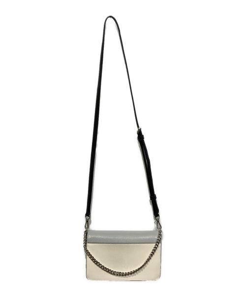 Kate Spade（ケイトスペード）Kate Spade (ケイトスペード) マディソン カラーブロック スモール フラップ クロスボディ グレーの古着・服飾アイテム