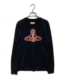 Vivienne Westwood RED LABEL（ヴィヴィアンウエストウッドレッドレーベル）の古着「プリントカットソー」｜ブラック