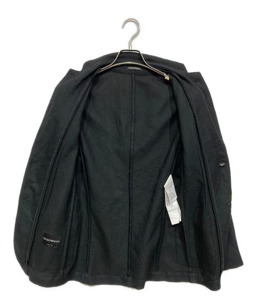 EMPORIO ARMANI（エンポリオアルマーニ）EMPORIO ARMANI (エンポリオアルマーニ) テーラードジャケット ブラック サイズ:46の古着・服飾アイテム