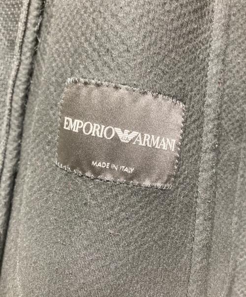 EMPORIO ARMANI（エンポリオアルマーニ）EMPORIO ARMANI (エンポリオアルマーニ) テーラードジャケット ブラック サイズ:46の古着・服飾アイテム