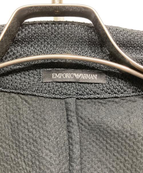 EMPORIO ARMANI（エンポリオアルマーニ）EMPORIO ARMANI (エンポリオアルマーニ) テーラードジャケット ブラック サイズ:46の古着・服飾アイテム