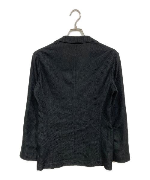 EMPORIO ARMANI（エンポリオアルマーニ）EMPORIO ARMANI (エンポリオアルマーニ) テーラードジャケット ブラック サイズ:46の古着・服飾アイテム