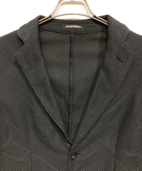 EMPORIO ARMANI（エンポリオアルマーニ）EMPORIO ARMANI (エンポリオアルマーニ) テーラードジャケット ブラック サイズ:46の古着・服飾アイテム