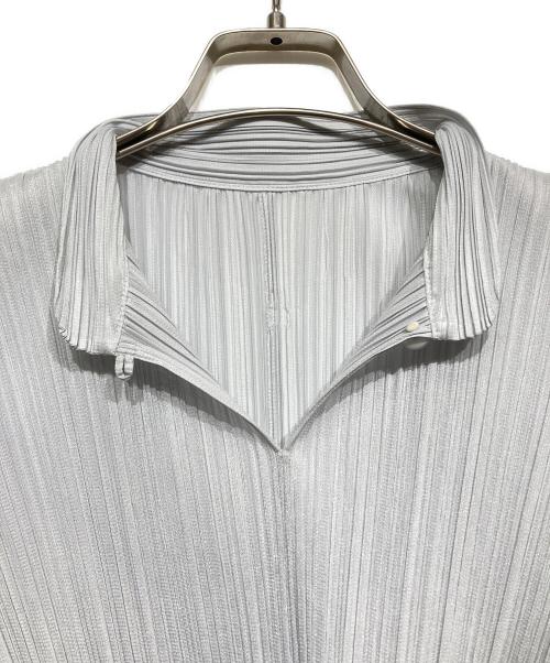 PLEATS PLEASE（プリーツプリーズ）PLEATS PLEASE (プリーツプリーズ) プリーツブラウス グレー サイズ:3の古着・服飾アイテム