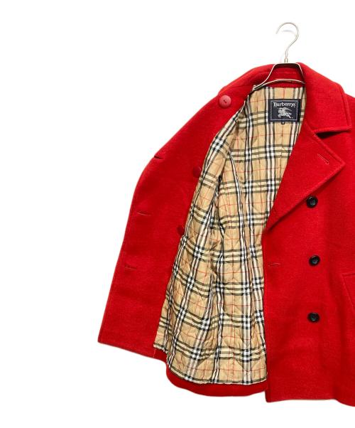 Burberry's（バーバリーズ）Burberry's (バーバリーズ) Pコート レッド サイズ:38の古着・服飾アイテム