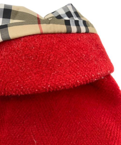 Burberry's（バーバリーズ）Burberry's (バーバリーズ) Pコート レッド サイズ:38の古着・服飾アイテム