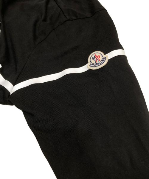 MONCLER（モンクレール）MONCLER (モンクレール) LS T-SHIRT ロゴプリントカットソー(LS ティーシャツ) ブラック サイズ:Lの古着・服飾アイテム