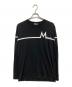 MONCLER（モンクレール）の古着「LS T-SHIRT ロゴプリントカットソー(LS ティーシャツ)」｜ブラック