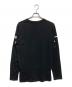 MONCLER (モンクレール) LS T-SHIRT ロゴプリントカットソー(LS ティーシャツ) ブラック サイズ:L：12000円
