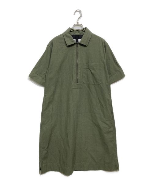 MHL（エムエイチエル）MHL (エムエイチエル) COTTON HEMP TWILL ワンピース オリーブ サイズ:1の古着・服飾アイテム