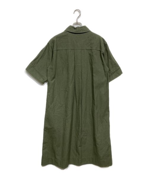 MHL（エムエイチエル）MHL (エムエイチエル) COTTON HEMP TWILL ワンピース オリーブ サイズ:1の古着・服飾アイテム