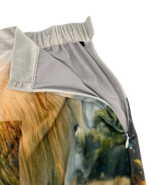 Ameri（アメリ）Ameri (アメリ) Silvia Conde Oliván VELOUR SKIRT マルチカラー サイズ:Mの古着・服飾アイテム