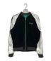 DIESEL（ディーゼル）の古着「ベロア×サテン リバーシブルスカジャン」｜ブラック×グリーン