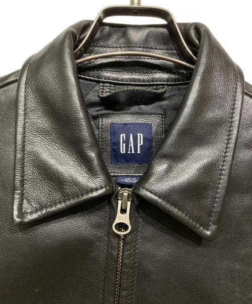 GAP（ギャップ）GAP (ギャップ) 裏キルティングレザージャケット ブラック サイズ:XSの古着・服飾アイテム