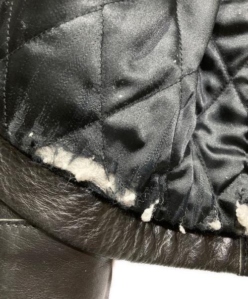 GAP（ギャップ）GAP (ギャップ) 裏キルティングレザージャケット ブラック サイズ:XSの古着・服飾アイテム