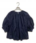 tricot COMME des GARCONSトリココムデギャルソン）の古着「コットンチャザーブラウス」｜ネイビー