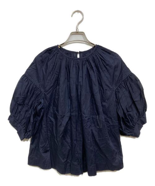 tricot COMME des GARCONS（トリココムデギャルソン）tricot COMME des GARCONS (トリココムデギャルソン) コットンチャザーブラウス ネイビー サイズ:記載なしの古着・服飾アイテム