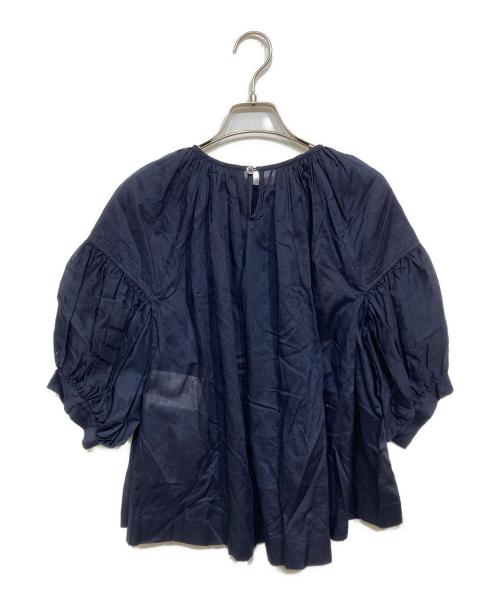 tricot COMME des GARCONS（トリココムデギャルソン）tricot COMME des GARCONS (トリココムデギャルソン) コットンチャザーブラウス ネイビー サイズ:記載なしの古着・服飾アイテム