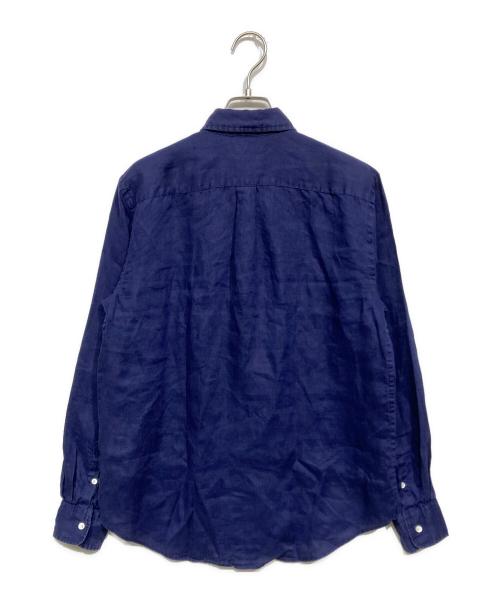 POLO RALPH LAUREN（ポロ・ラルフローレン）POLO RALPH LAUREN (ポロ・ラルフローレン) リネンシャツ ネイビー サイズ:Sの古着・服飾アイテム