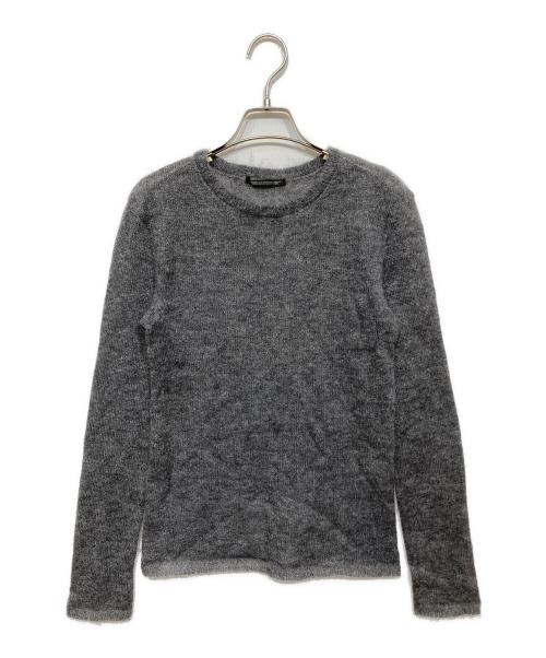 YOHJI YAMAMOTO（ヨウジヤマモト）YOHJI YAMAMOTO (ヨウジヤマモト) モヘア混ニット グレー サイズ:3の古着・服飾アイテム