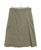BOTTEGA VENETAボッテガベネタ）の古着「cotton high-waist midi skirt 564642 VCZF1」｜ベージュ
