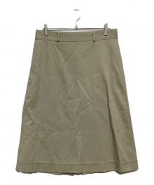 BOTTEGA VENETA（ボッテガベネタ）の古着「cotton high-waist midi skirt 564642 VCZF1」｜ベージュ