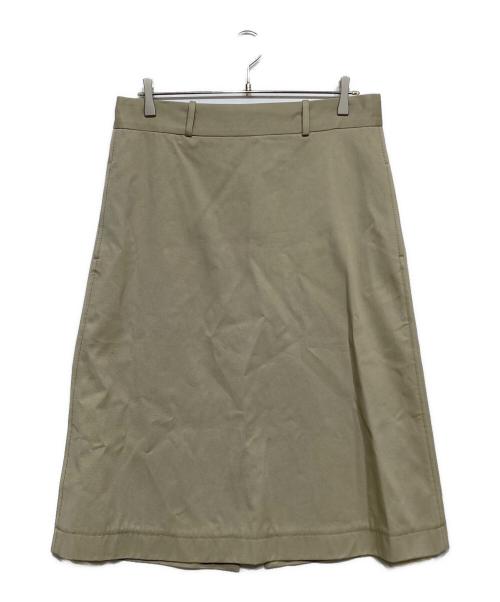 BOTTEGA VENETA（ボッテガベネタ）BOTTEGA VENETA (ボッテガベネタ) cotton high-waist midi skirt 564642 VCZF1 ベージュ サイズ:42 未使用品の古着・服飾アイテム