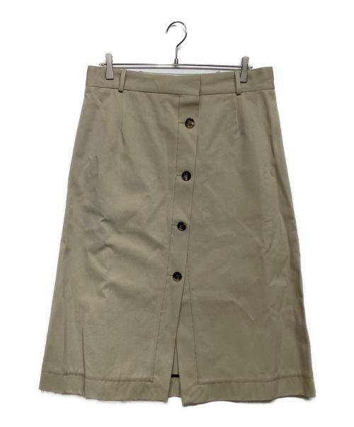 BOTTEGA VENETA（ボッテガベネタ）BOTTEGA VENETA (ボッテガベネタ) cotton high-waist midi skirt 564642 VCZF1 ベージュ サイズ:42 未使用品の古着・服飾アイテム