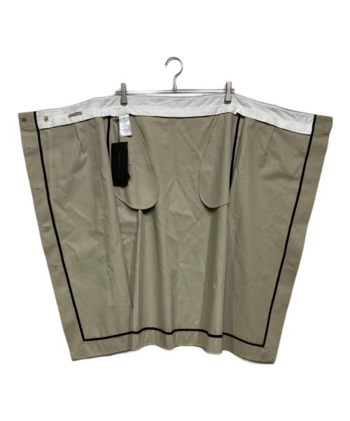 BOTTEGA VENETA（ボッテガベネタ）BOTTEGA VENETA (ボッテガベネタ) cotton high-waist midi skirt 564642 VCZF1 ベージュ サイズ:42 未使用品の古着・服飾アイテム