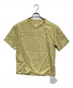 BOTTEGA VENETAボッテガベネタ）の古着「シルク クルーネックTシャツ」｜イエロー