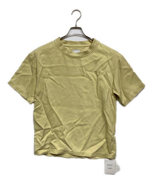 BOTTEGA VENETA（ボッテガベネタ）BOTTEGA VENETA (ボッテガベネタ) シルク クルーネックTシャツ イエロー サイズ:S 未使用品の古着・服飾アイテム