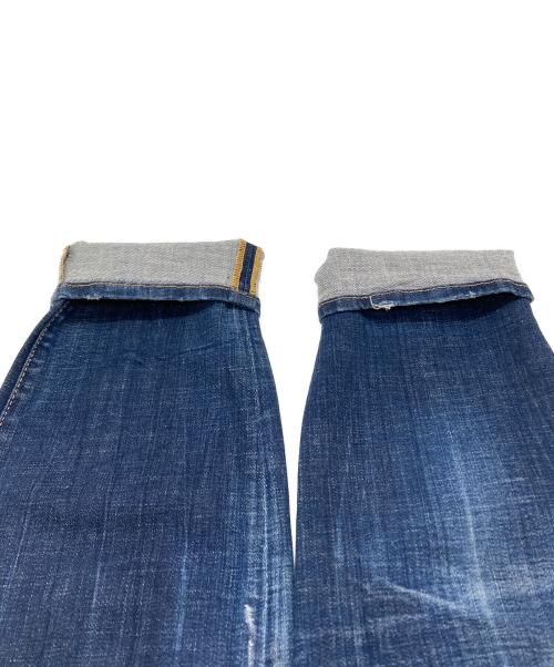 DSQUARED2（ディースクエアード）DSQUARED2 (ディースクエアード) ダメージ加工デニムパンツ S71KB0279 S30342 インディゴ サイズ:44の古着・服飾アイテム