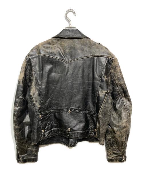 Sears（シアーズ）Sears (シアーズ) ダブルライダースジャケット ブラック サイズ:44の古着・服飾アイテム