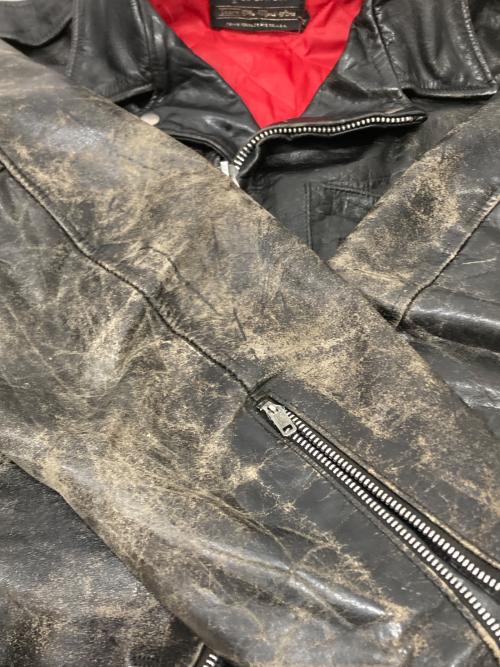 Sears（シアーズ）Sears (シアーズ) ダブルライダースジャケット ブラック サイズ:44の古着・服飾アイテム