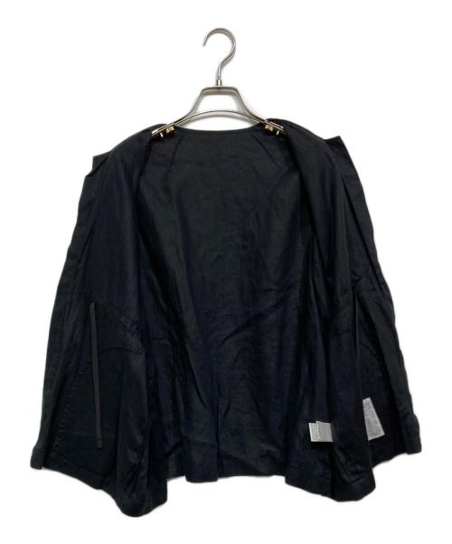 BEARDSLEY（ビアズリー）BEARDSLEY (ビアズリー) 袖レースリネン羽織り BEZ1041407A0005 ブラック サイズ:Freeの古着・服飾アイテム