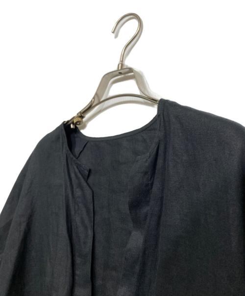 BEARDSLEY（ビアズリー）BEARDSLEY (ビアズリー) 袖レースリネン羽織り BEZ1041407A0005 ブラック サイズ:Freeの古着・服飾アイテム