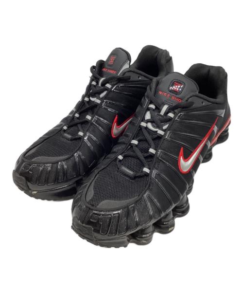 NIKE（ナイキ）NIKE (ナイキ) SHOX TL BLACK/METALLIC SILVER-UNIVERSITY RED(ショックス TL ブラック メタリック シルバー ユニバーシティ レッド) ブラック×レッド サイズ:29.5の古着・服飾アイテム