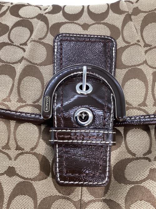 COACH（コーチ）COACH (コーチ) SOHO ワンショルダーバッグ ベージュ×ブラウンの古着・服飾アイテム